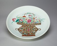 Famille-Rose 'Flower Basket' Dish