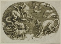 Lion, Dragon and Fox by Jean de Gourmont