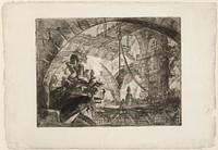 Prisoners on a Projecting Platform, plate 10 from Imaginary Prisons by Giovanni Battista Piranesi