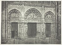 Main Portal, Chartres Cathedral by Edouard Denis Baldus