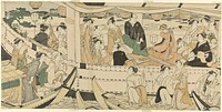 An Actors' Boating Party on the Sumida River by Torii Kiyonaga