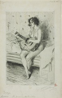 The Guitar-Player by Anders Zorn