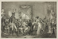 Napoleon at the Palace of the Grand Duke in Florence, plate thirteen from The Political and Military Life of Napoleon by Jean François Bosio