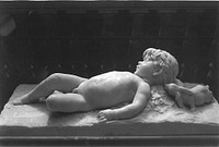 Sleeping Infant Faun Visited by an Inquisitive Rabbit by Edward Clark Potter (Sculptor)