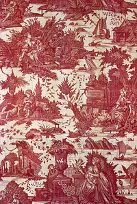 L'Agréable leçon (The Pleasant Lesson) (Furnishing Fabric) by Petitpierre Frères & Cie. (Manufacturer)