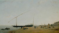 On the Nile, Near Philae by Eugène Fromentin