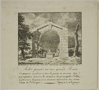 Project for a Shelter Along a Highway by Jean Antoine Alavoine