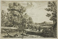 The Wooden Bridge (Rebecca and Eliezer) by Claude Lorrain