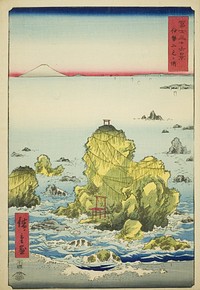 Futami Bay in Ise Province (Ise Futamigaura), from the series "Thirty-six Views of Mount Fuji (Fuji sanjurokkei)" by Utagawa Hiroshige