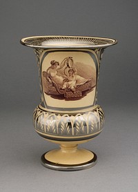 Vase (part of a Garniture of 5 Vases) by Adam Buck (Decorator)