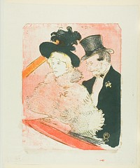 At the Concert by Henri de Toulouse-Lautrec