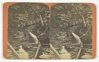 Central Gorge and Jacob's Ladder, stereo, No. 157 from the series "Havana Glen Scenery" by G. F. Gates
