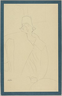 Seated Woman by Imitator of Amedeo Modigliani