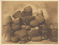 Puget Sound Baskets by Edward S. Curtis