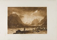Lake of Thun, plate 15 from Liber Studiorum by Joseph Mallord William Turner