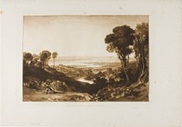 Junction of Severn and Wye, plate 28 from Liber Studiorum by Joseph Mallord William Turner