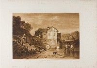 Water Mill, plate 37 from Liber Studiorum by Joseph Mallord William Turner