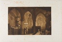 Interior of a Church, plate 70 from Liber Studiorum by Joseph Mallord William Turner