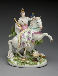 Allegorical Figure Representing Europe by Meissen Porcelain Manufactory (Manufacturer)