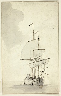 A Brig by Willem van de Velde, II