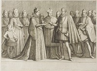 The Marriage of Ferdinand de' Medici and the Duchess Christine de Lorraine, plate 1 from The Life of Ferdinand de Medici by Jacques Callot