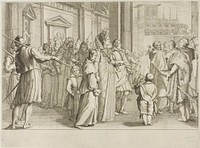The Grand Duchess Christine of Lorraine Escorts to the Church Youths Whom She is Taking Under Her Protection by Jacques Callot