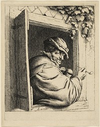 The Smoker at the Window by Adriaen van Ostade