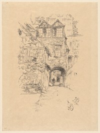 The Priest's House, Rouen by James McNeill Whistler
