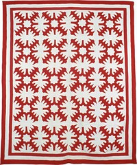 Bedcover (Star and Oak Leave Motif)