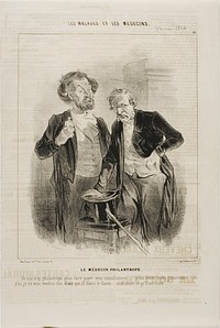 The Philanthropic Doctor (plate 10) by Charles Émile Jacque