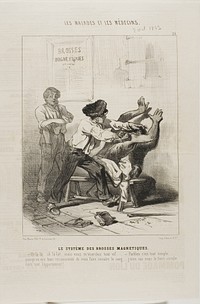 The Magnetic Brush Method (plate 21) by Charles Émile Jacque