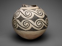 Storage Jar with Horizontal Bands of Interlocking Scrolls by Ancestral Pueblo (Anasazi)