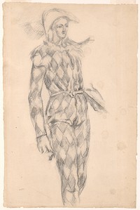 Study of a Harlequin by Paul Cezanne