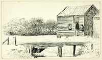 Barn and Bridge by Henry Stacy Marks