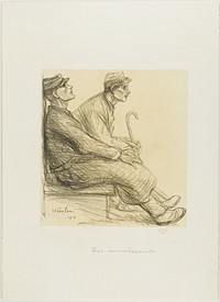 The Convalescents, plate two from Actualités by Théophile-Alexandre Pierre Steinlen
