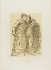 Aid to Those Mutilated in the War, plate one from Actualités by Théophile-Alexandre Pierre Steinlen
