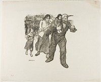 Outrage in the Pas-de-Calais by Théophile-Alexandre Pierre Steinlen