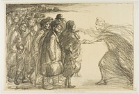 Refugees from the Meuse by Théophile-Alexandre Pierre Steinlen