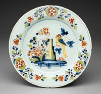 Plate by Lambeth Potteries