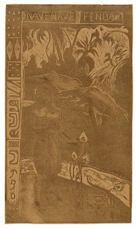 Nave nave fenua (Delightful Land), from the Noa Noa Suite by Paul Gauguin