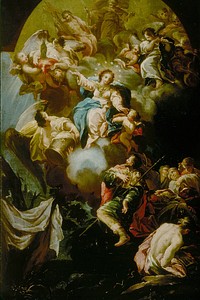 Saint Jame's Vision of the Virgin of the Pillar by Antonio González Velásquez, I