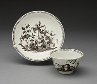 Tea Bowl and Saucer by Du Paquier Porcelain Manufactory