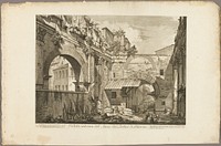 Internal view of the Atrium of the Portico of Octavia, from Views of Rome by Giovanni Battista Piranesi