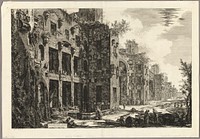 View of Visible Remains of the Baths of Diocletian at S. Maria degli Angeli, from Views of Rome by Giovanni Battista Piranesi