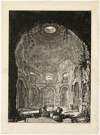 Interior view of the so-called Tempio della Tosse [Temple of the Cough], from Views of Rome by Giovanni Battista Piranesi