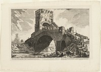 View of the Ponte Salario, from Views of Rome by Giovanni Battista Piranesi