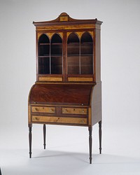 Cylinder Desk and Bookcase by Artist unknown