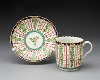 Coffee Cup and Saucer by Worcester Porcelain Factory (Manufacturer)