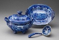 Tureen with Stand and Ladle