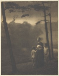 Evening—Mother and Boys by Clarence H. White